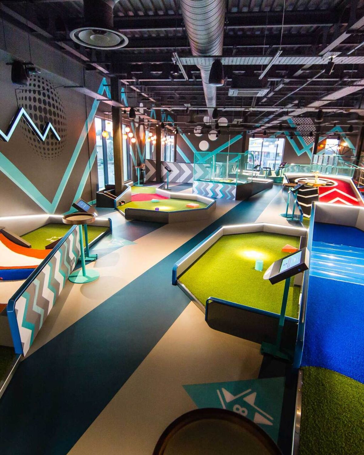 Leisure venue interior fitted out by RWS Interiors
