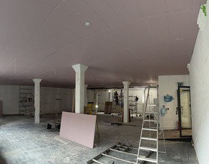 Retail unit mid-way through boarding