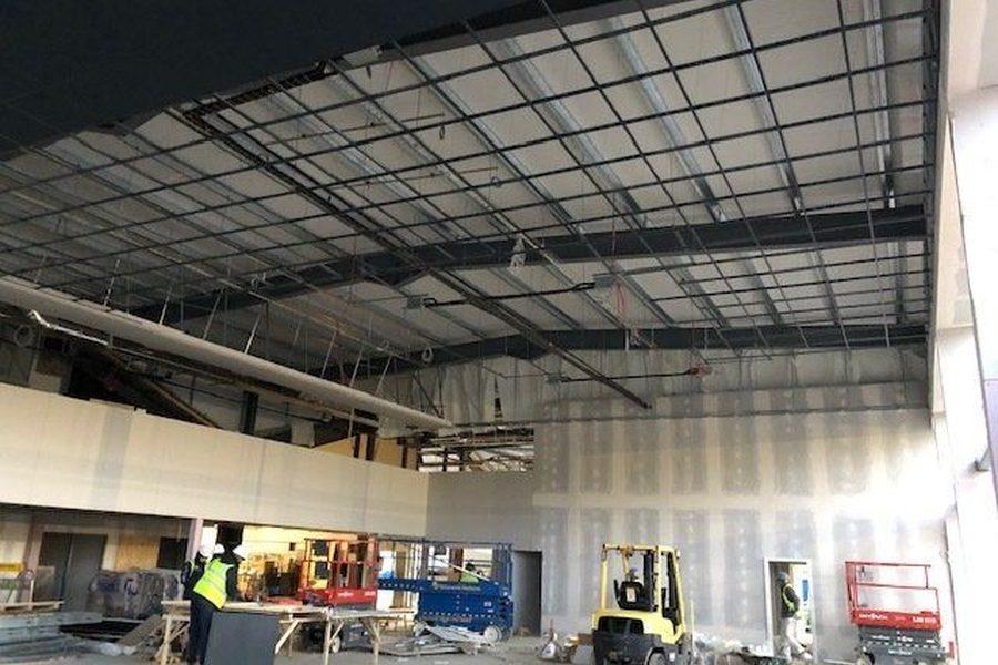 Fire-rated ceiling and soffit installation