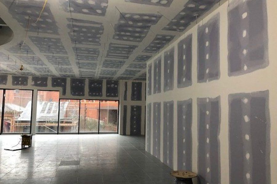 Independent wall linings boarded out